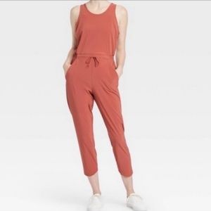 NWT All In Motion Stretch Woven Jumpsuit